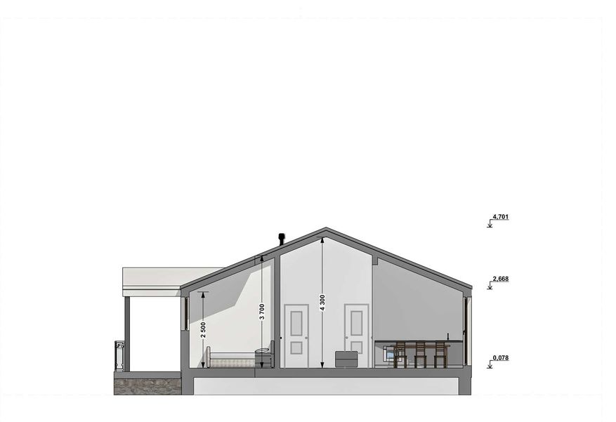 Проект каркасного дома Абди, дом в стиле барнхаус